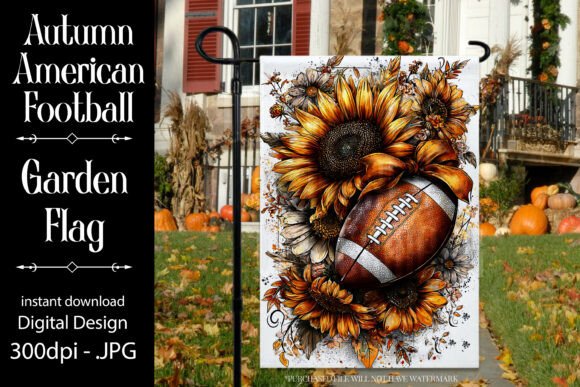 American Football Garden Flag F3 Design Review