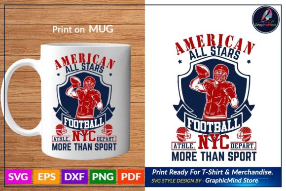 American Football Sublimation Design: Graphics & Crafts