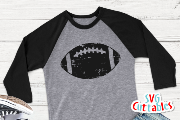 Distressed Football Graphics for Crafts and Branding