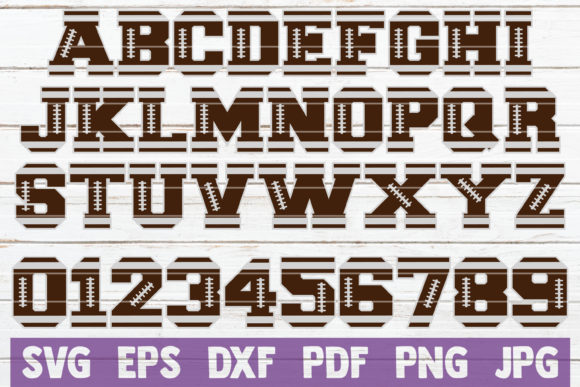 Football Alphabet and Numbers: Graphics for Crafts