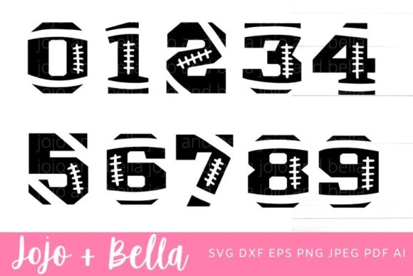 Football Player Numbers Svg Bundle Review