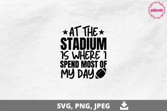 Football SVG at the Stadium: Graphics for Crafts
