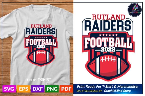 Football SVG Design Cut File for Graphics & Crafts
