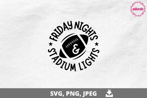 Football SVG, Stadium Lights Graphics for Crafts