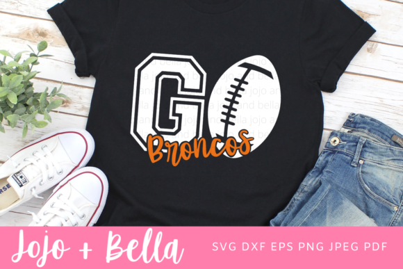 Go Broncos Svg Graphics for Crafts