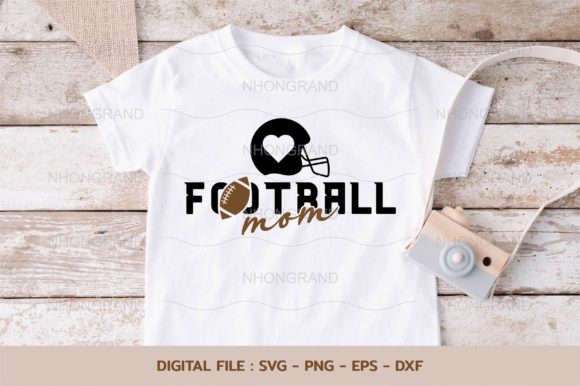Mom Love Football Graphics for Crafts