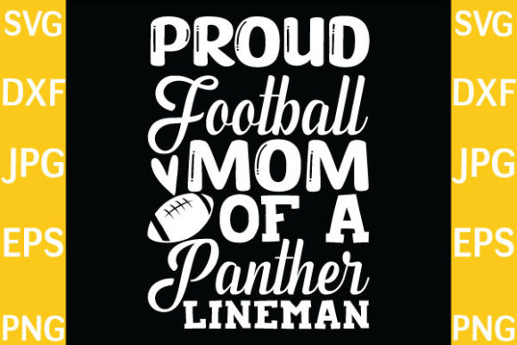 Proud Panther Mom Graphics for Crafts